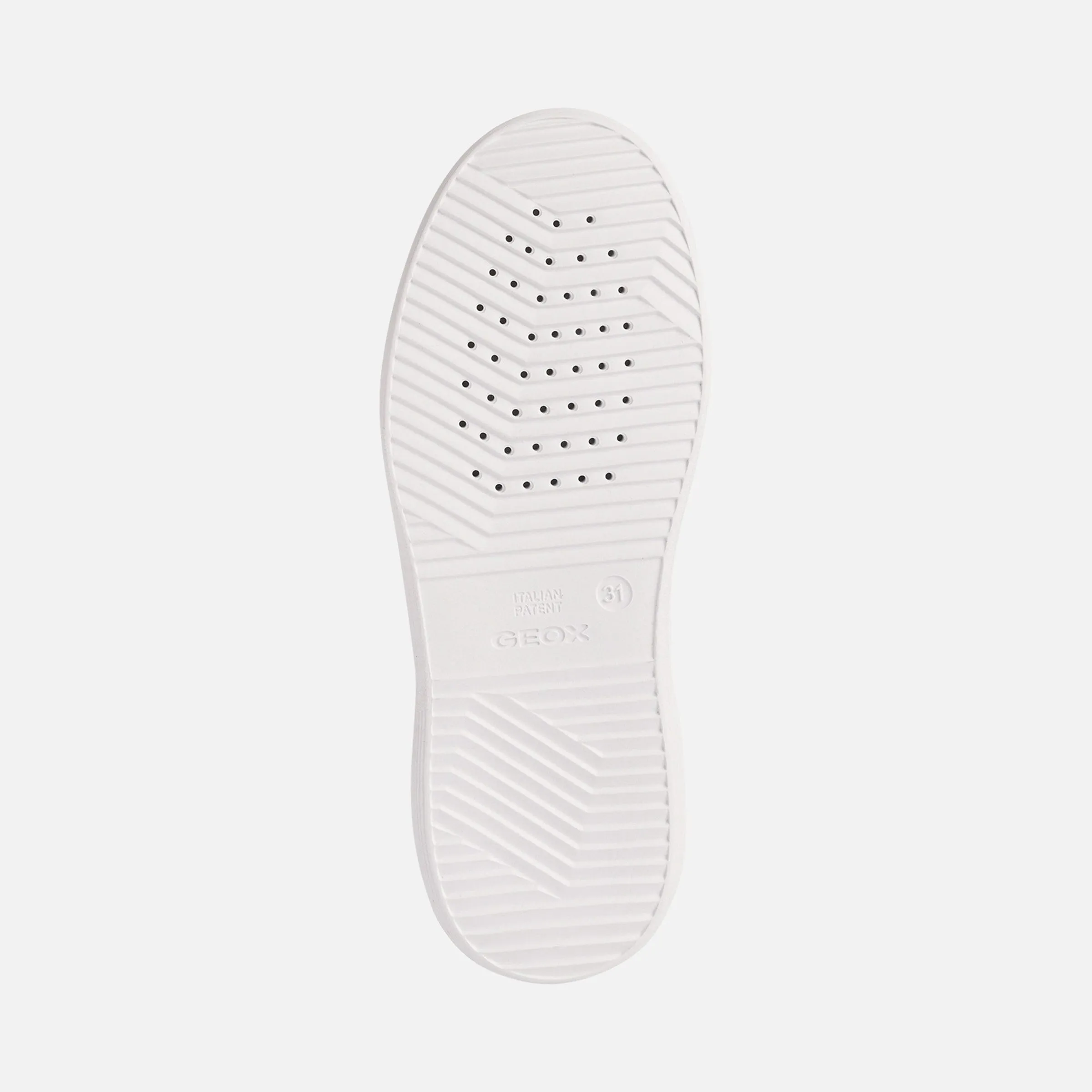 White Nettuno Rose Gold Tab Sneakers