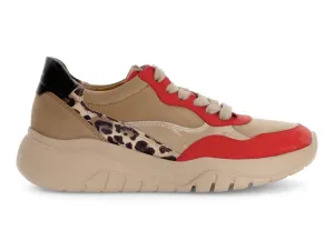 Winifred Sneaker In Red Leopard