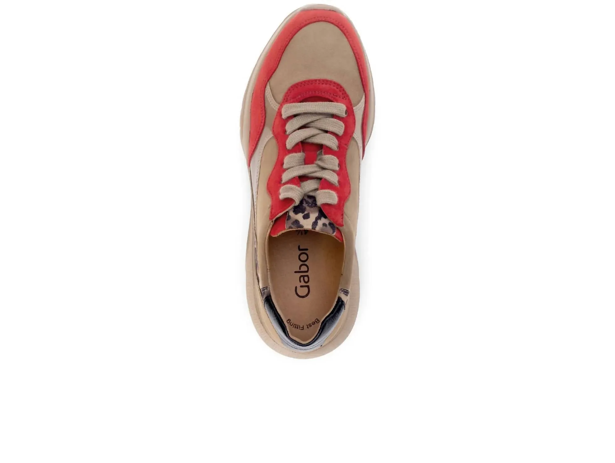 Winifred Sneaker In Red Leopard
