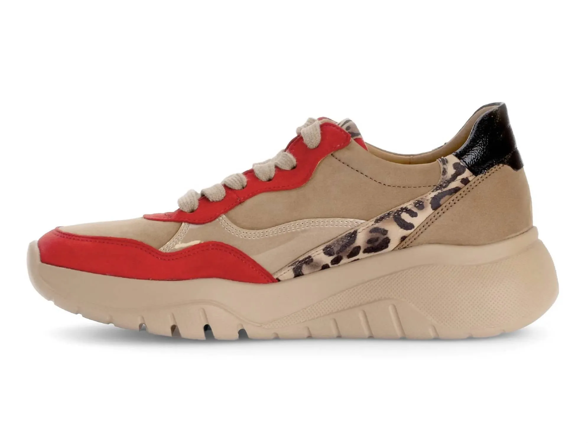 Winifred Sneaker In Red Leopard