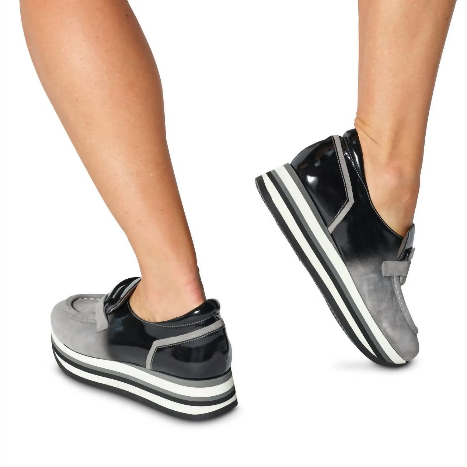 Women Casta Platform Sneakers In Grey
