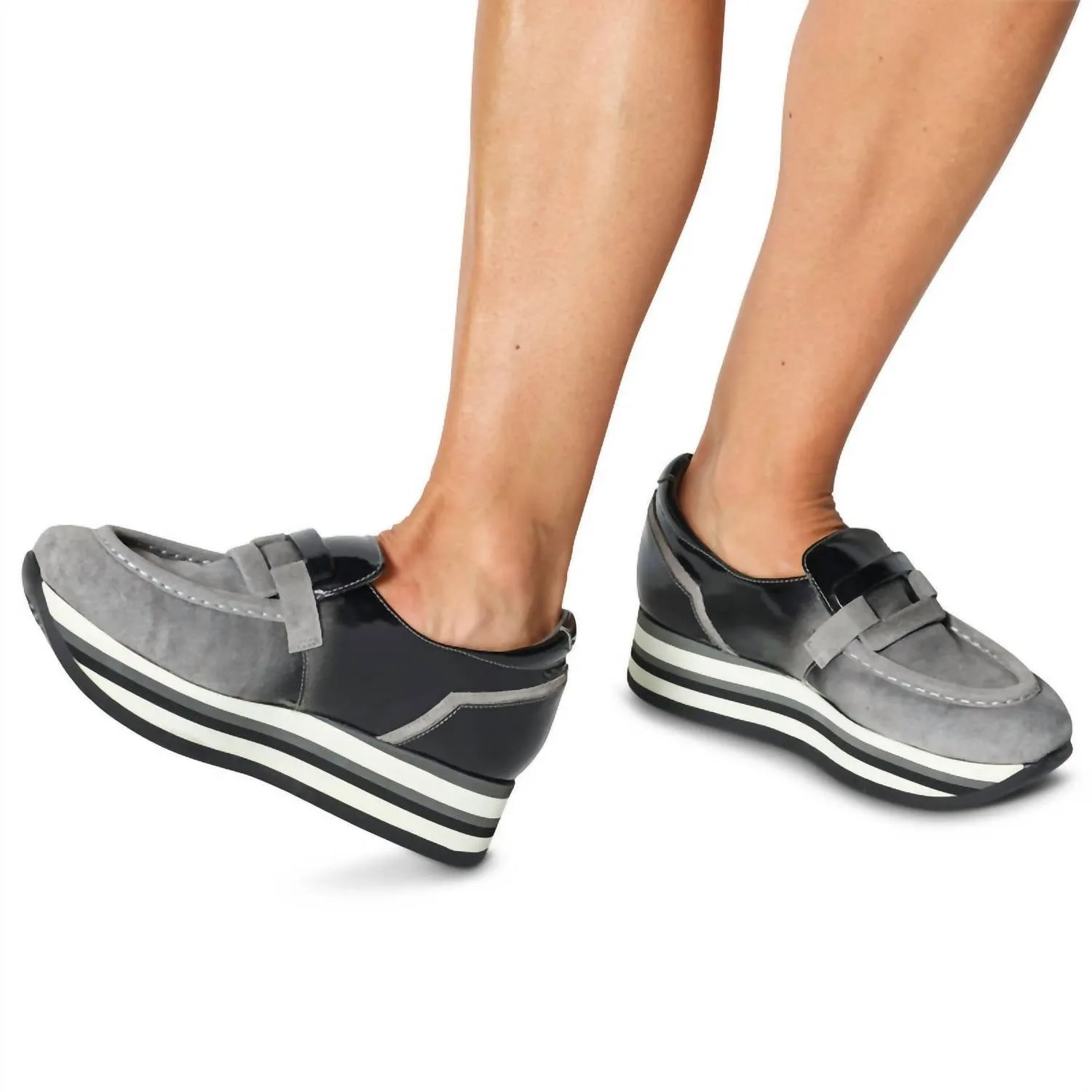 Women Casta Platform Sneakers In Grey