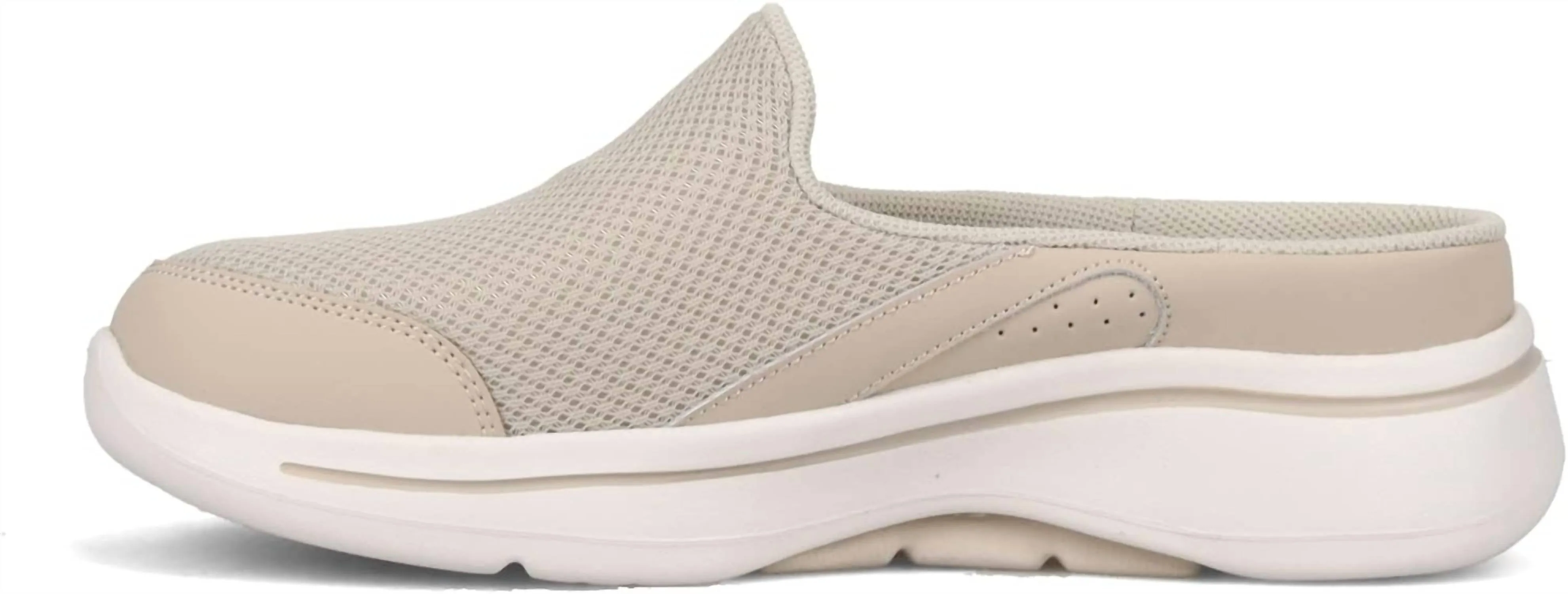 Women Go Walk Arch Fit Seven Seas Sneaker In Taupe