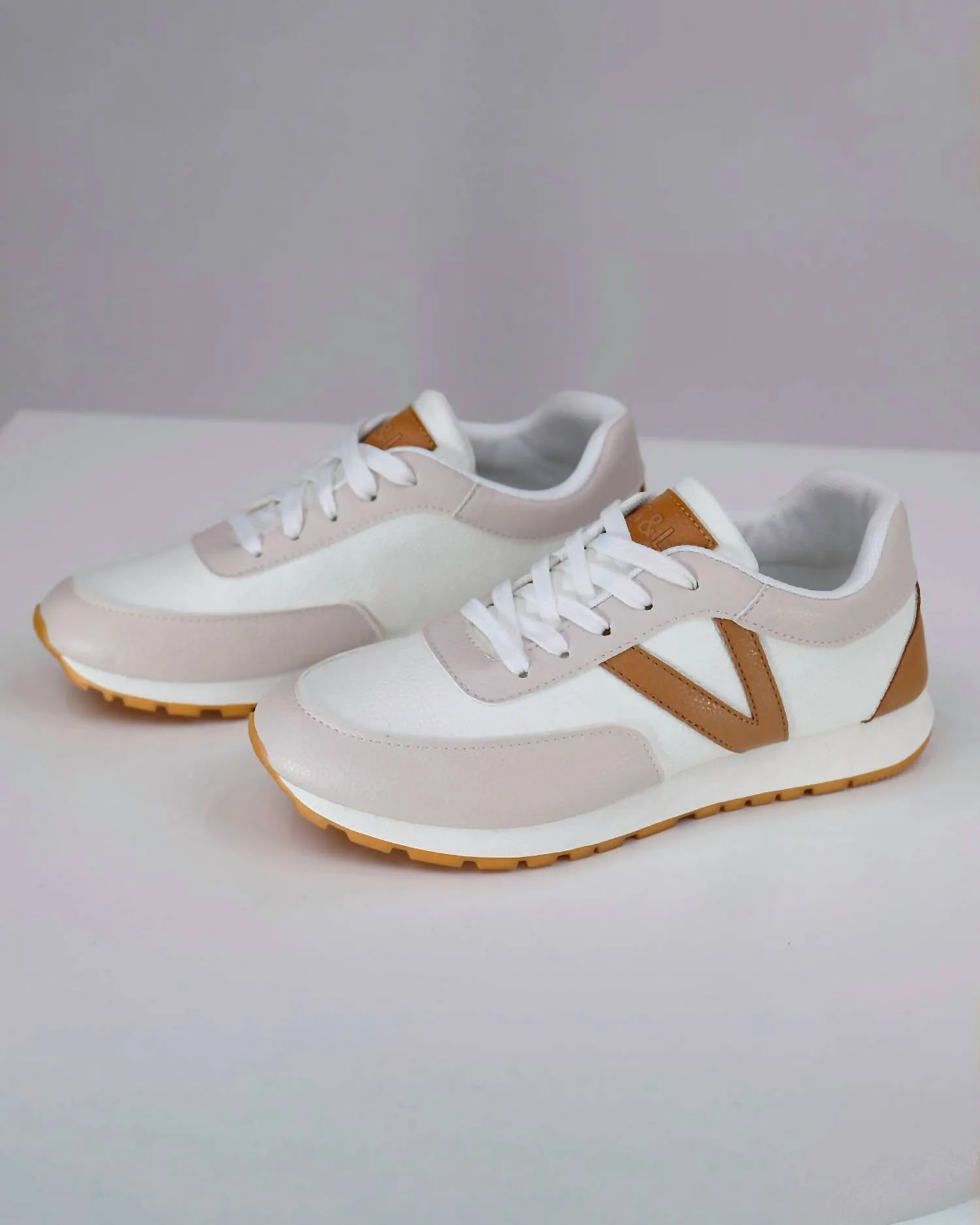 Women Street Sneaker In Tan/nude
