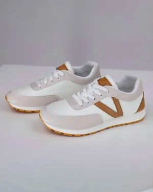 Women Street Sneaker In Tan/nude