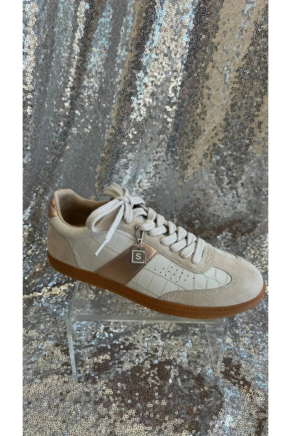 Women Sydney Croc Sneaker In Cream