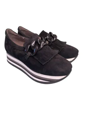 Women's Adaya Sneaker In Black Suede