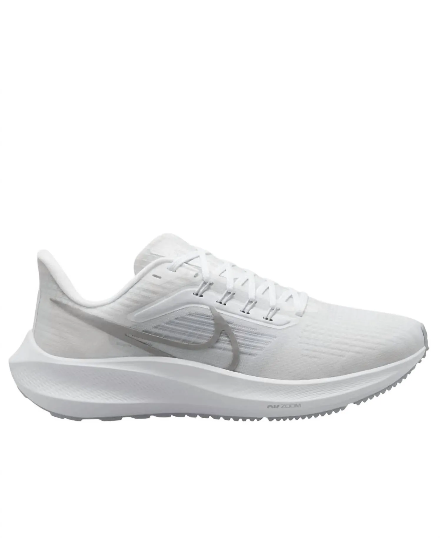 Women's Air Zoom Pegasus 39 Sneakers In White/metallic Silver/pure Platinum