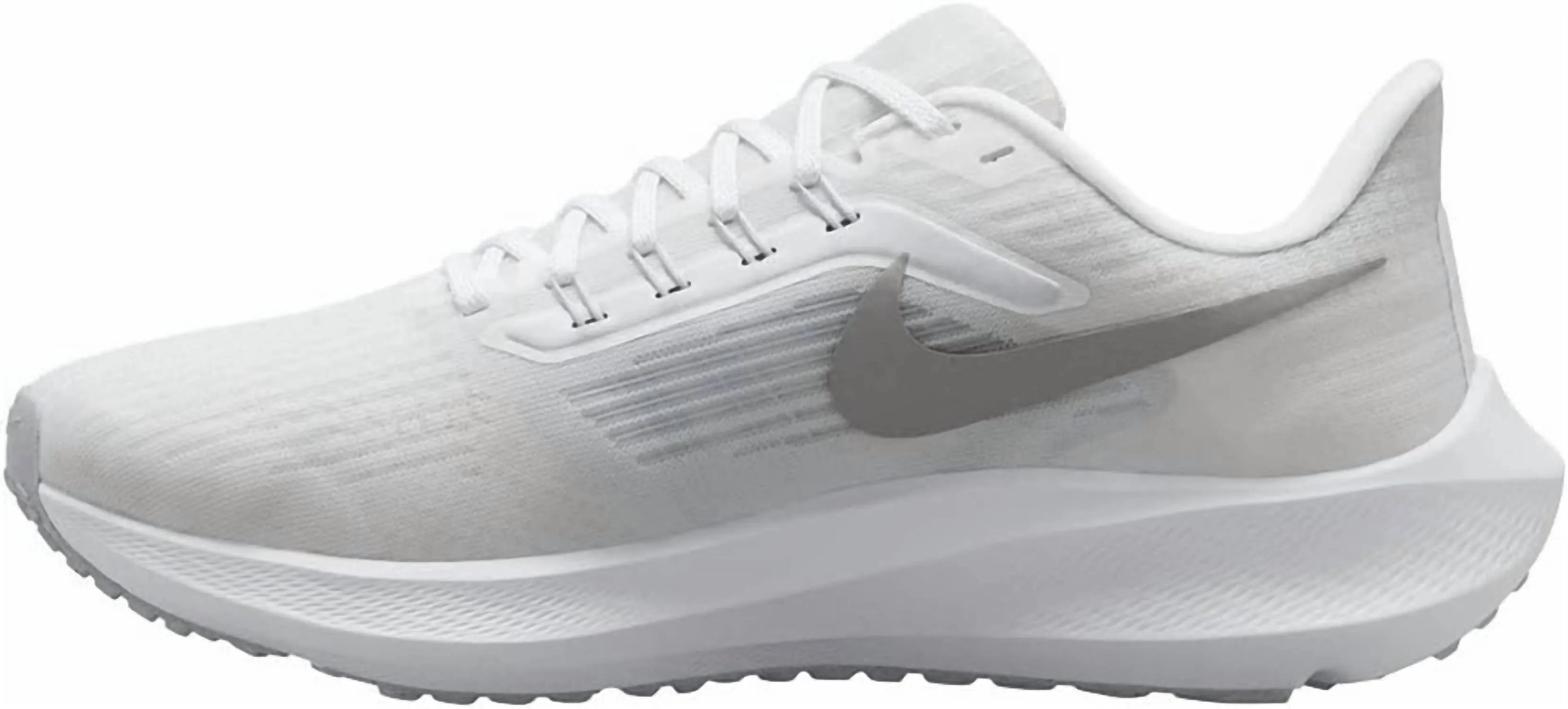 Women's Air Zoom Pegasus 39 Sneakers In White/metallic Silver/pure Platinum