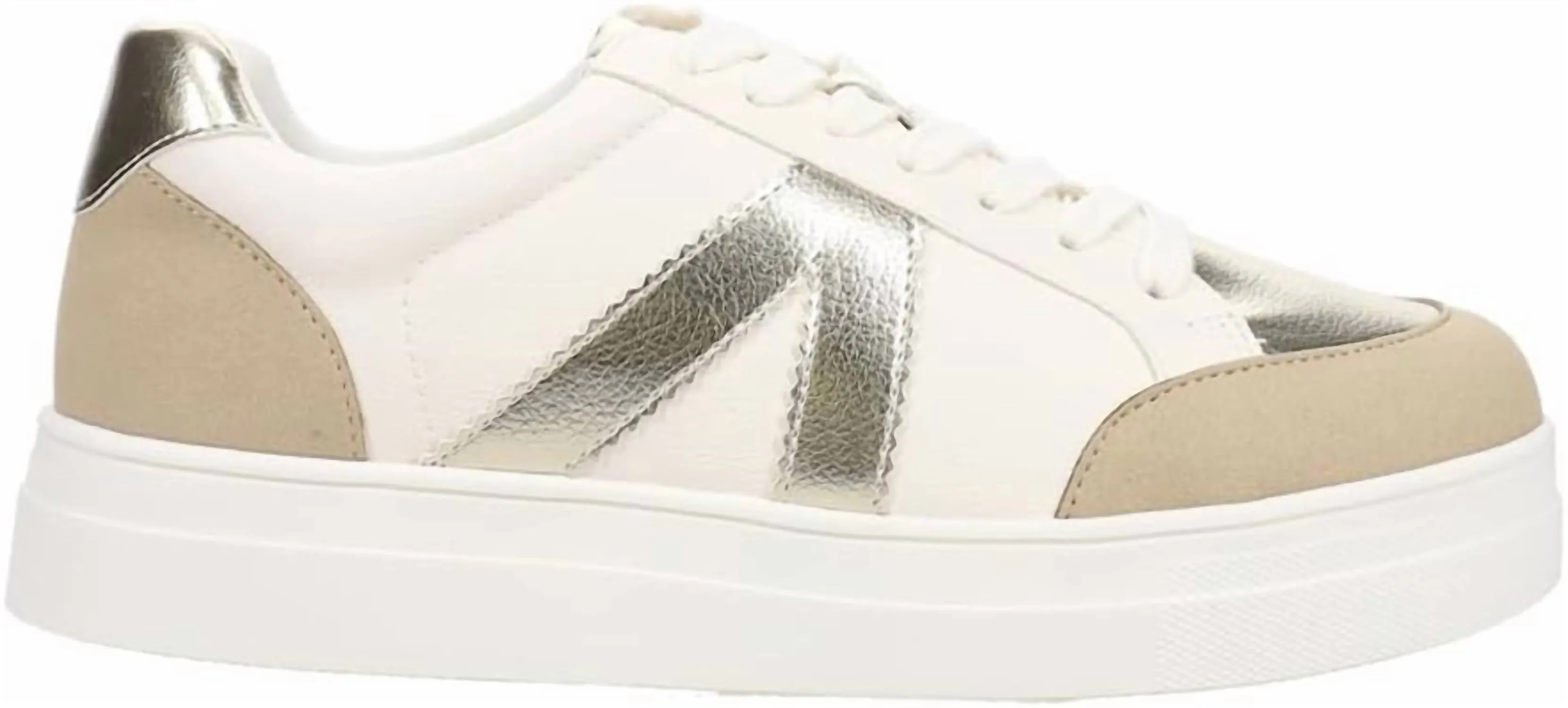 Women's Astra Sneaker In White/gold