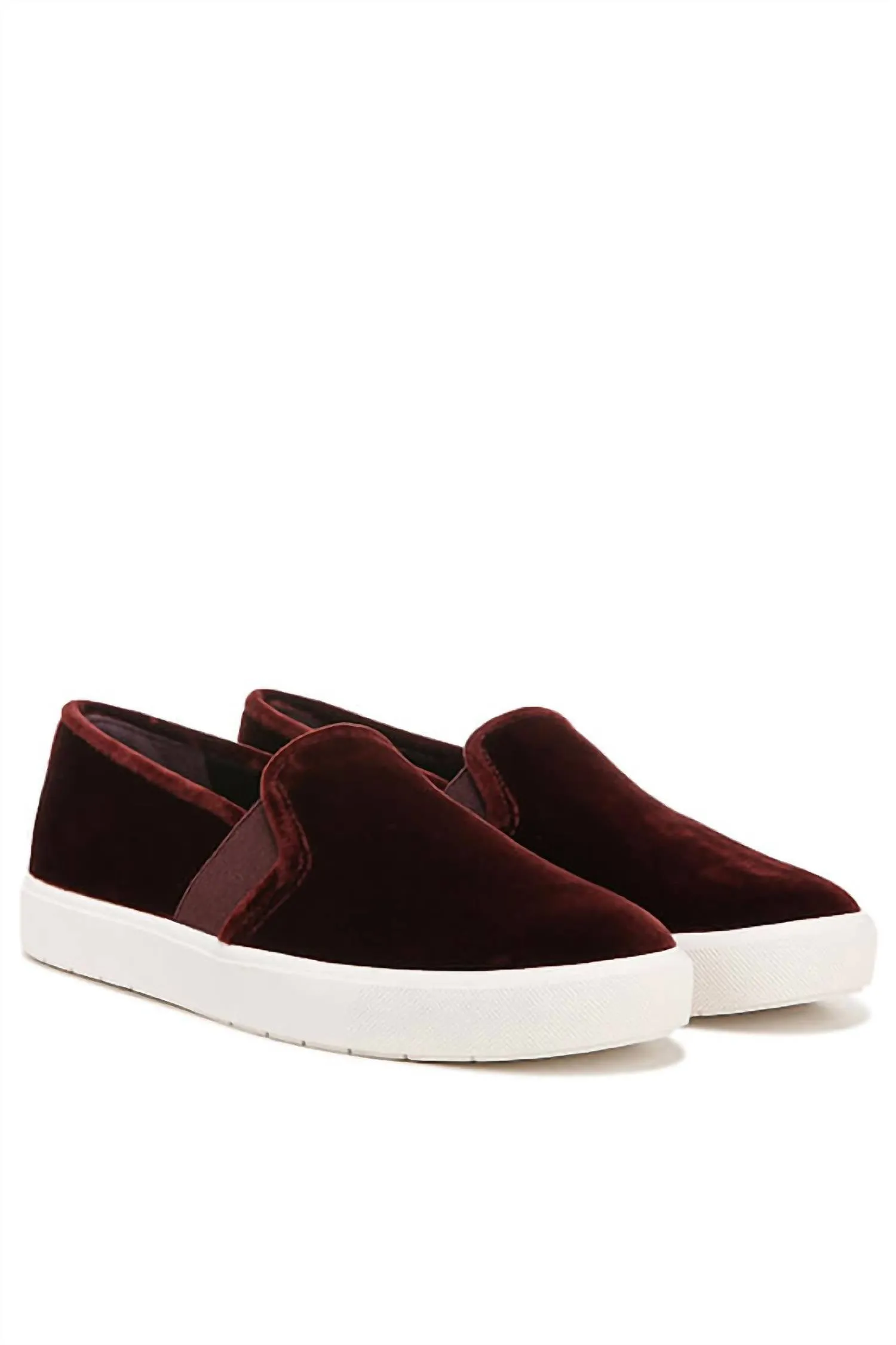Women's Blair Velvet Sneakers In Pinot