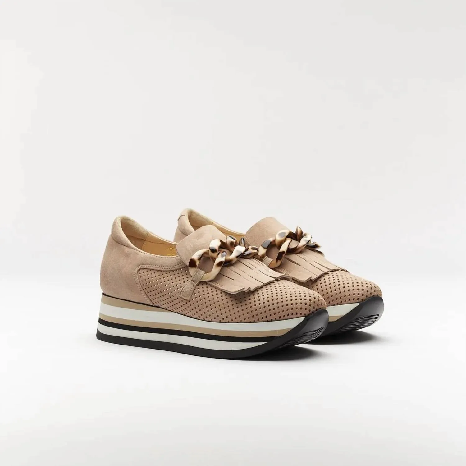 Women's Carly Platform Sneaker In Taupe