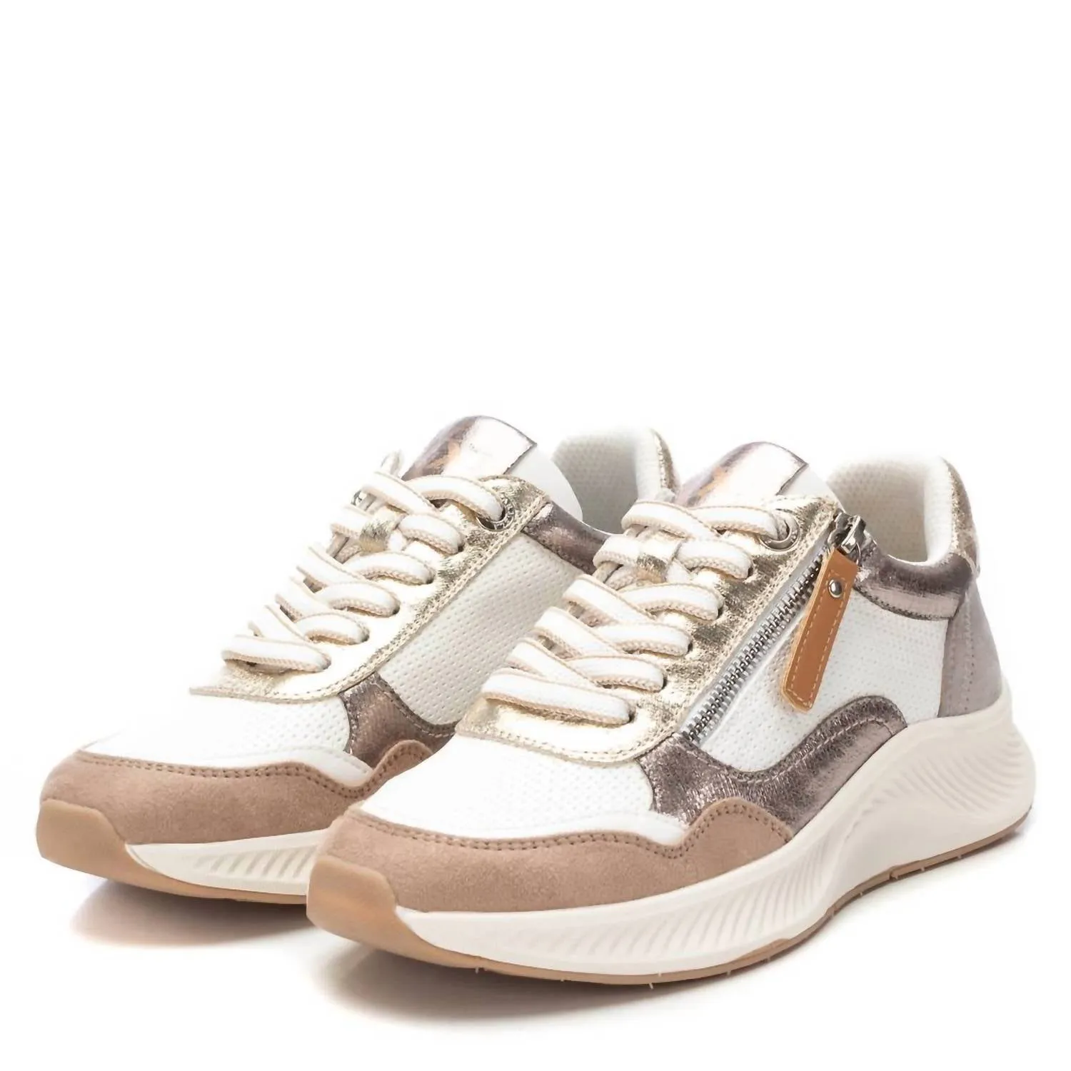 Women's Casual Fashion Sneakers In Beige