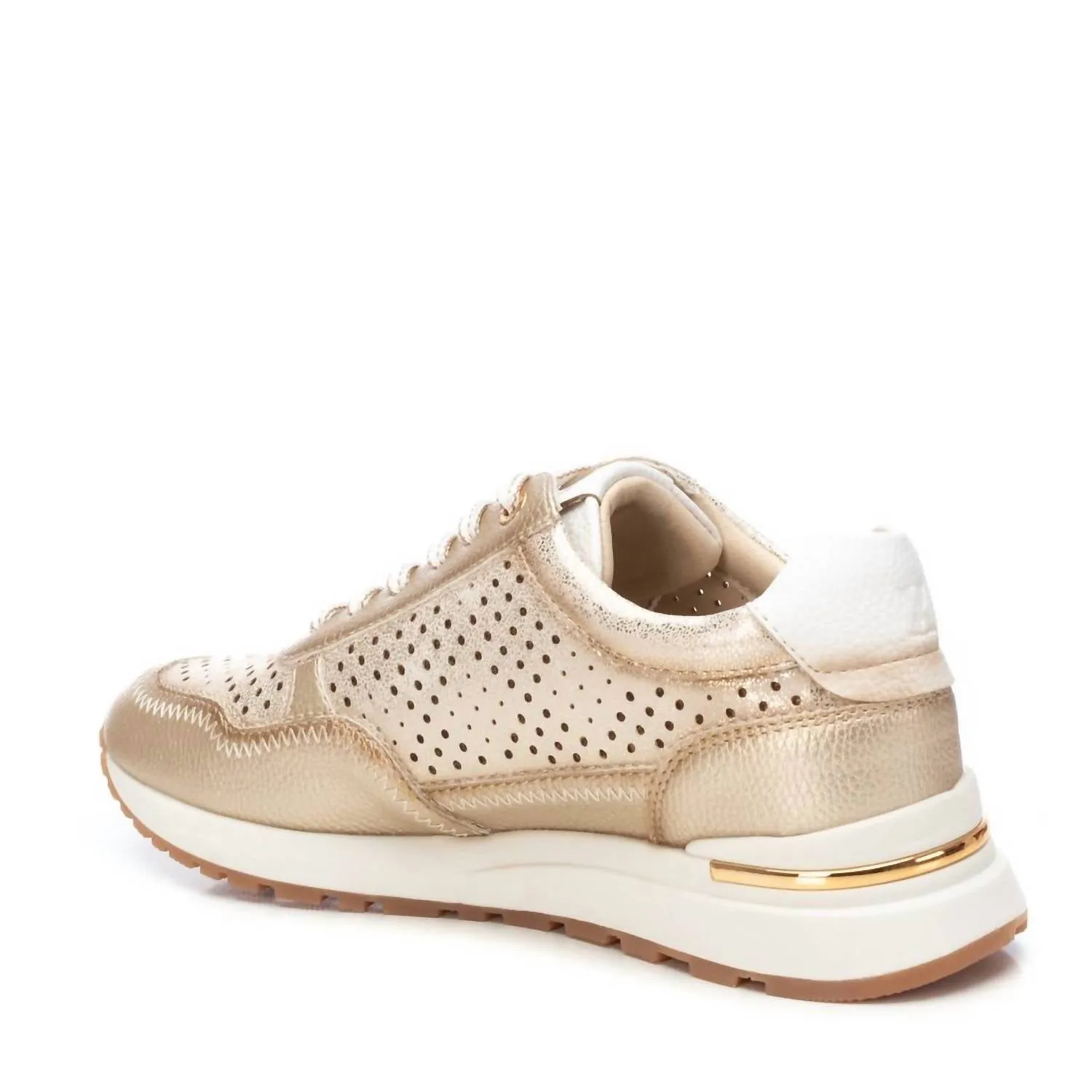 Women's Casual Fashion Sneakers In Gold