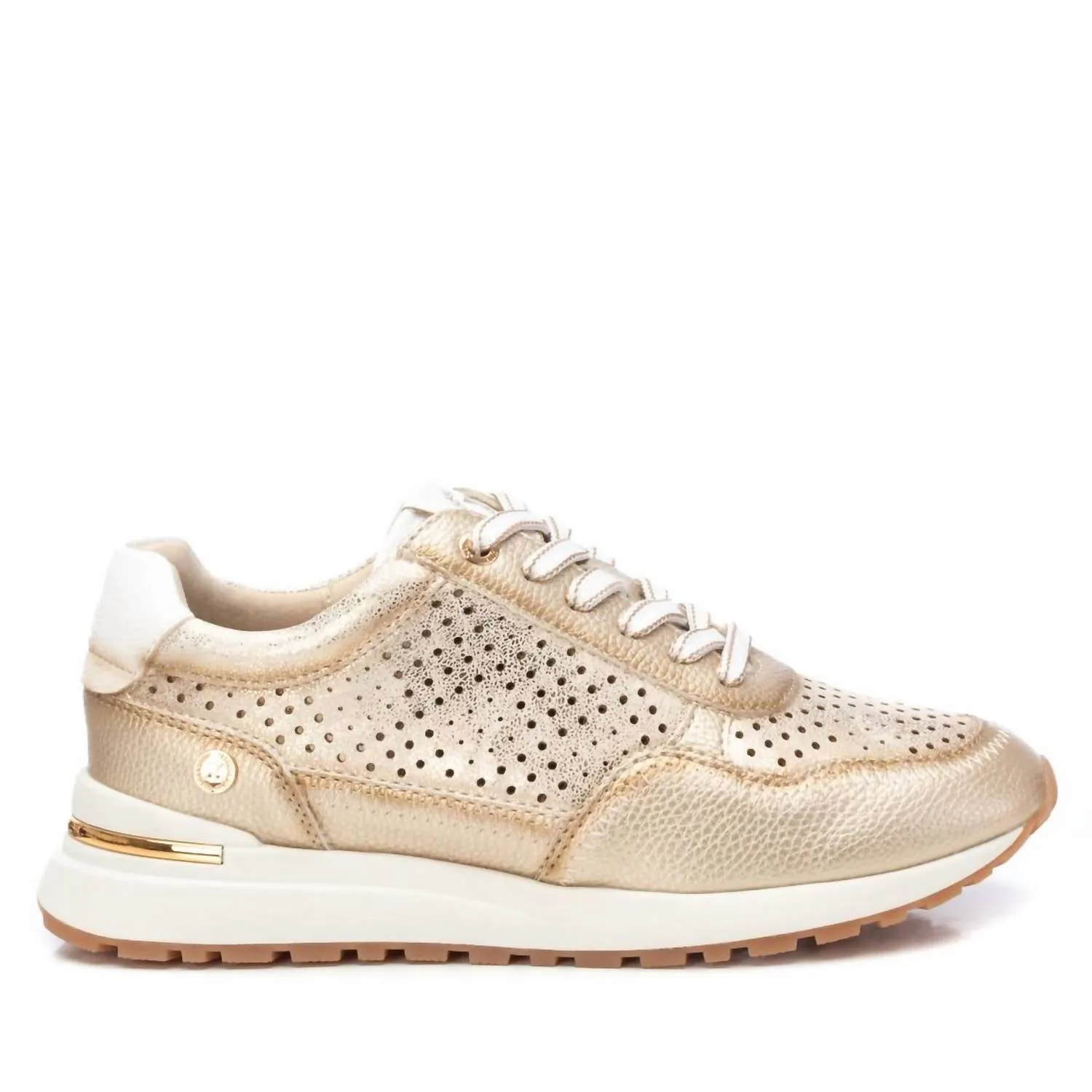 Women's Casual Fashion Sneakers In Gold