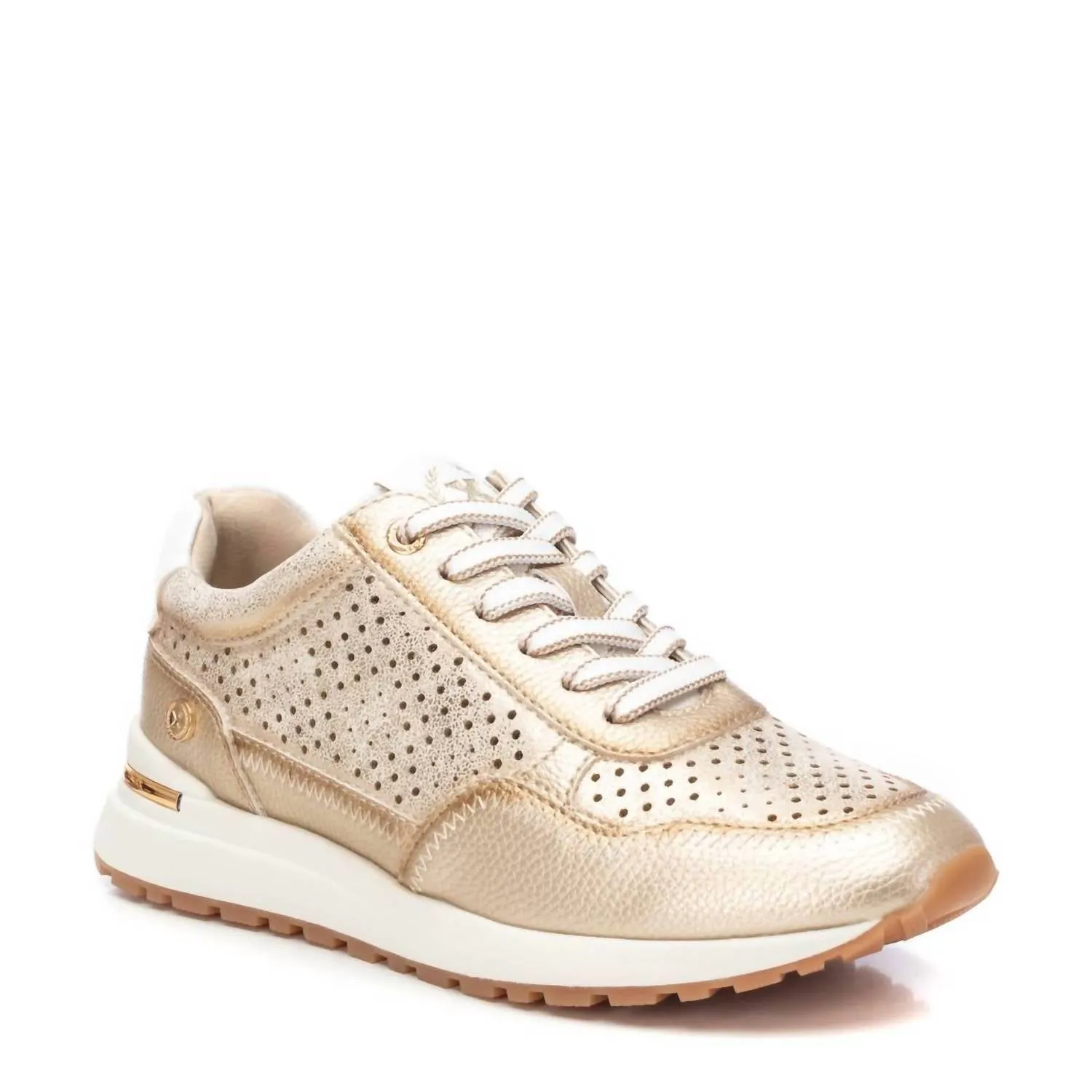 Women's Casual Fashion Sneakers In Gold