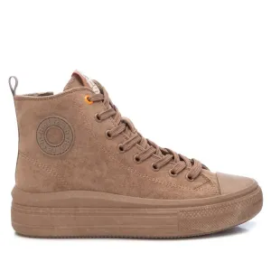 Women's Casual High Top Sneakers In Light Brown