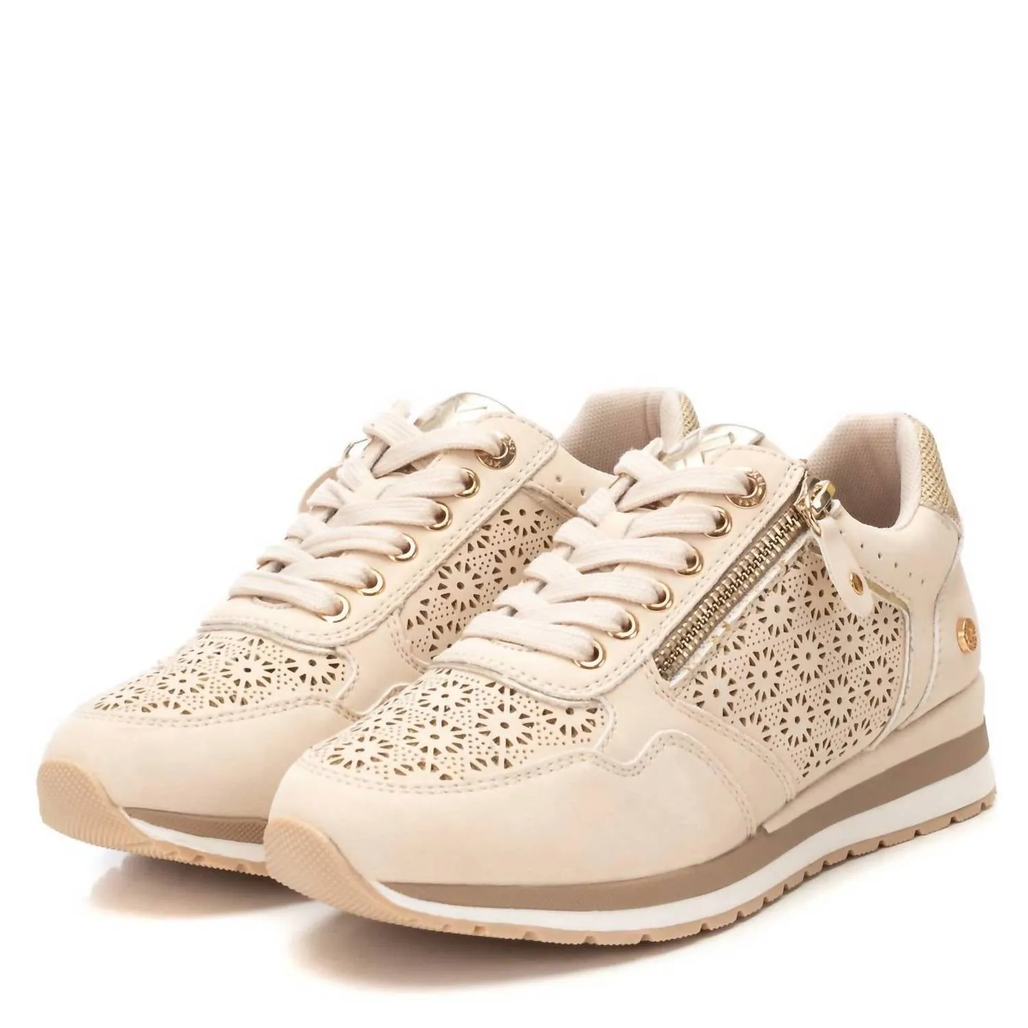 Women's Casual Sneakers In Beige