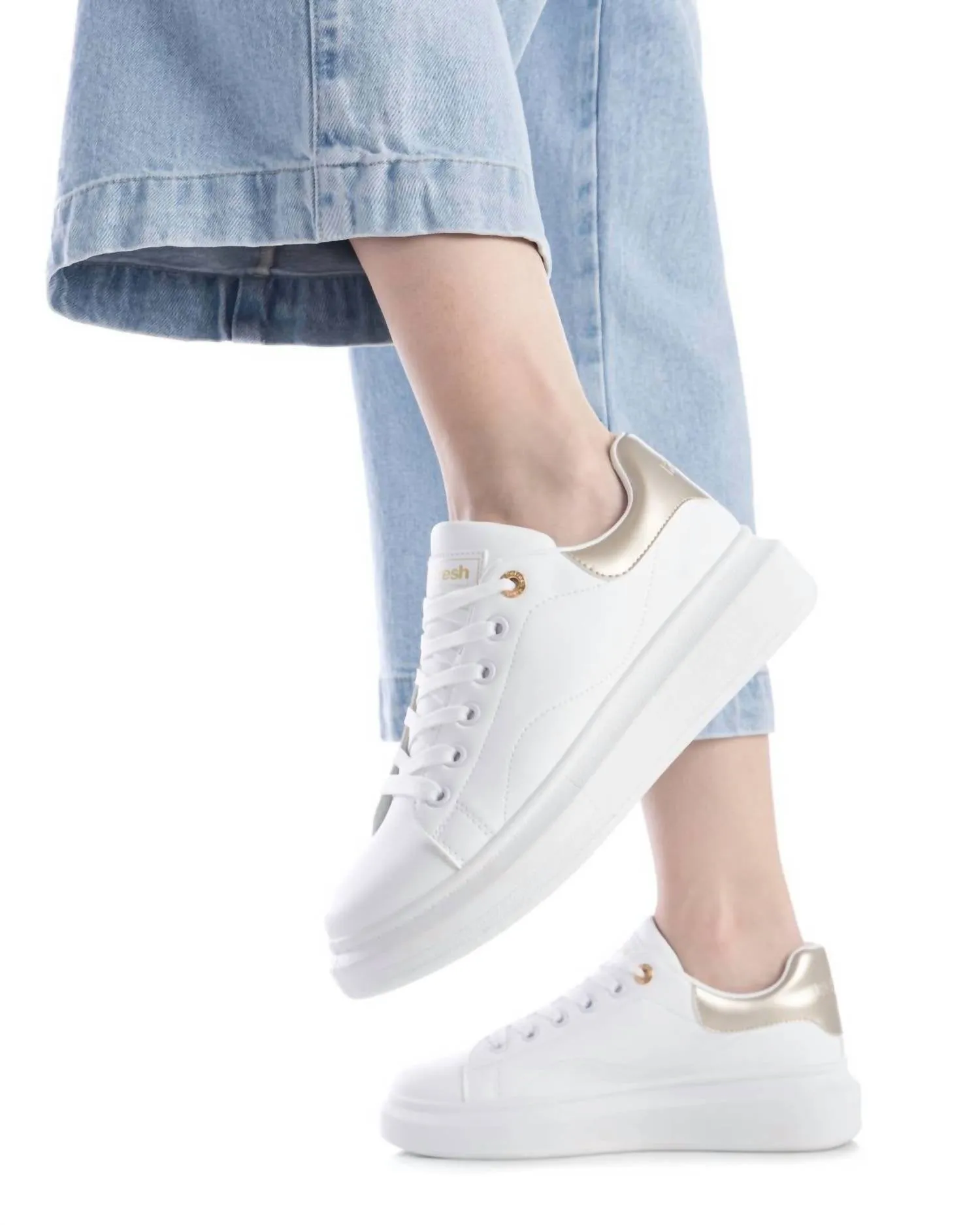 Women's Casual Sneakers In Gold