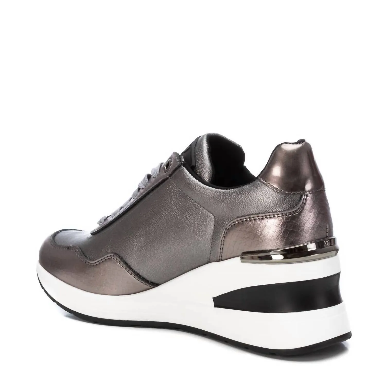 Women's Casual Wedge Sneakers In Silver