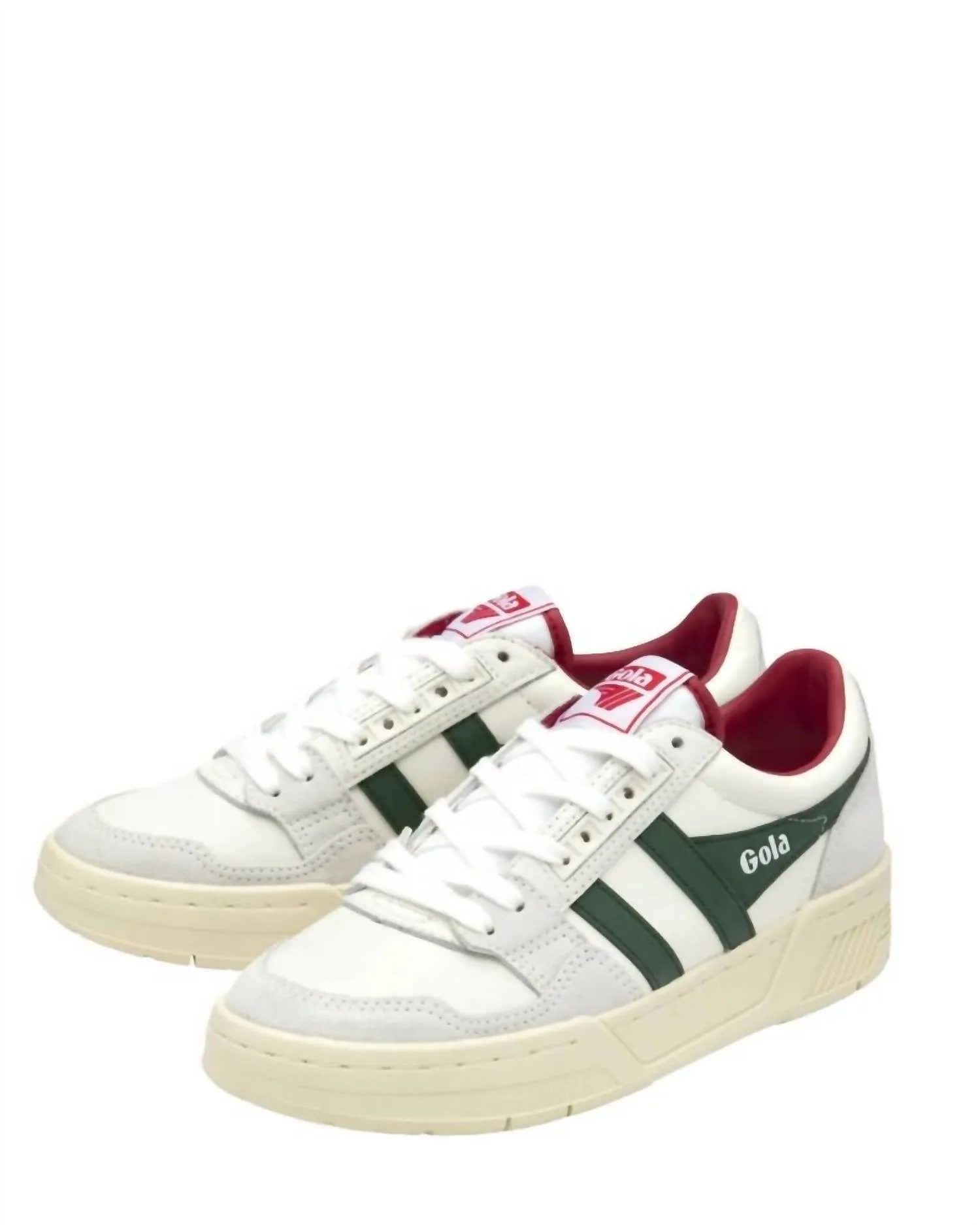 Women's Challenge '84 Sneakers In White/evergreen/raspberry