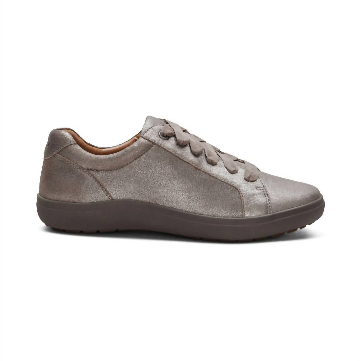 Women's Courtney Lace-Up Sneakers In Brushed Silver