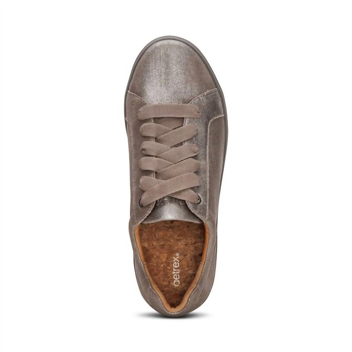 Women's Courtney Lace-Up Sneakers In Brushed Silver