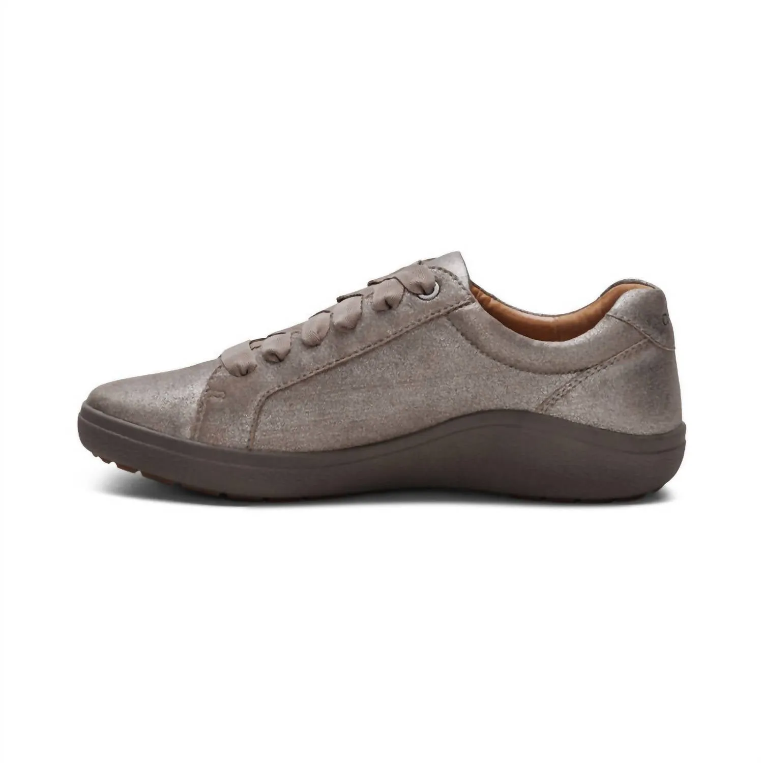 Women's Courtney Lace-Up Sneakers In Brushed Silver