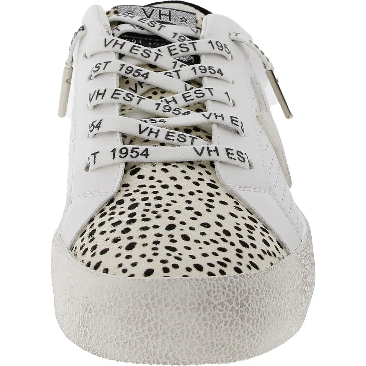 Womens Distressed Calf Hair Casual And Fashion Sneakers