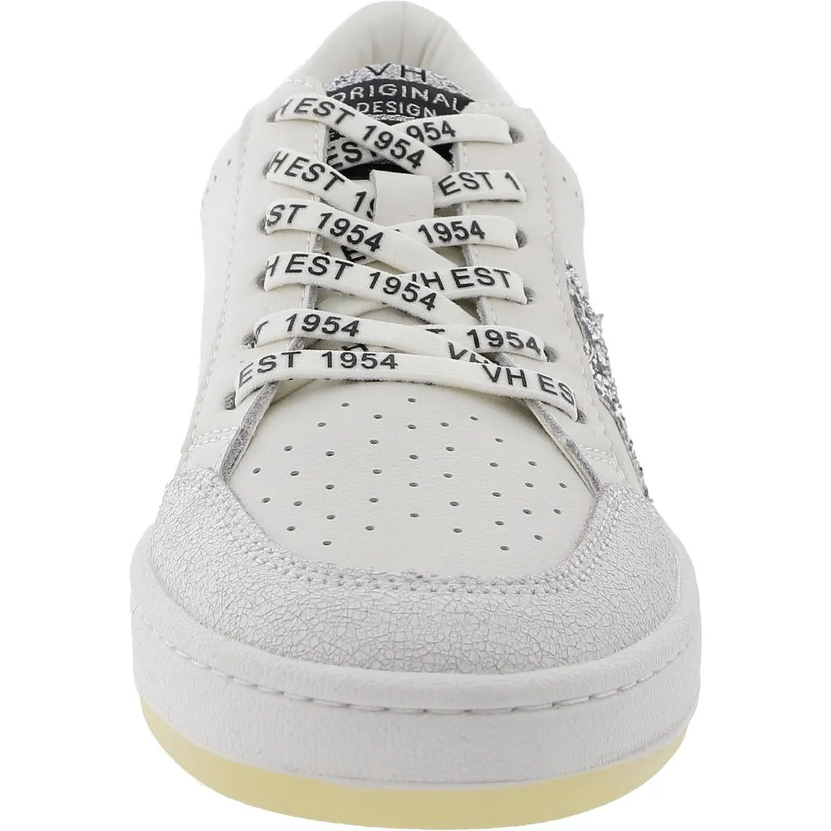 Womens Distressed Leather Casual And Fashion Sneakers