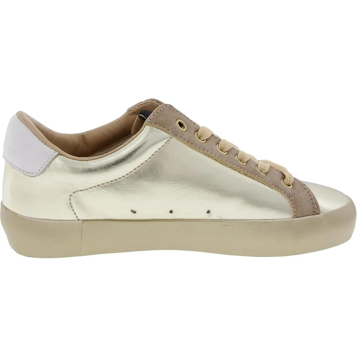 Womens Distressed Leather Casual And Fashion Sneakers