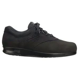 Women's Freetime Nubuck Walking Sneakers - Slim Width In Charcoal