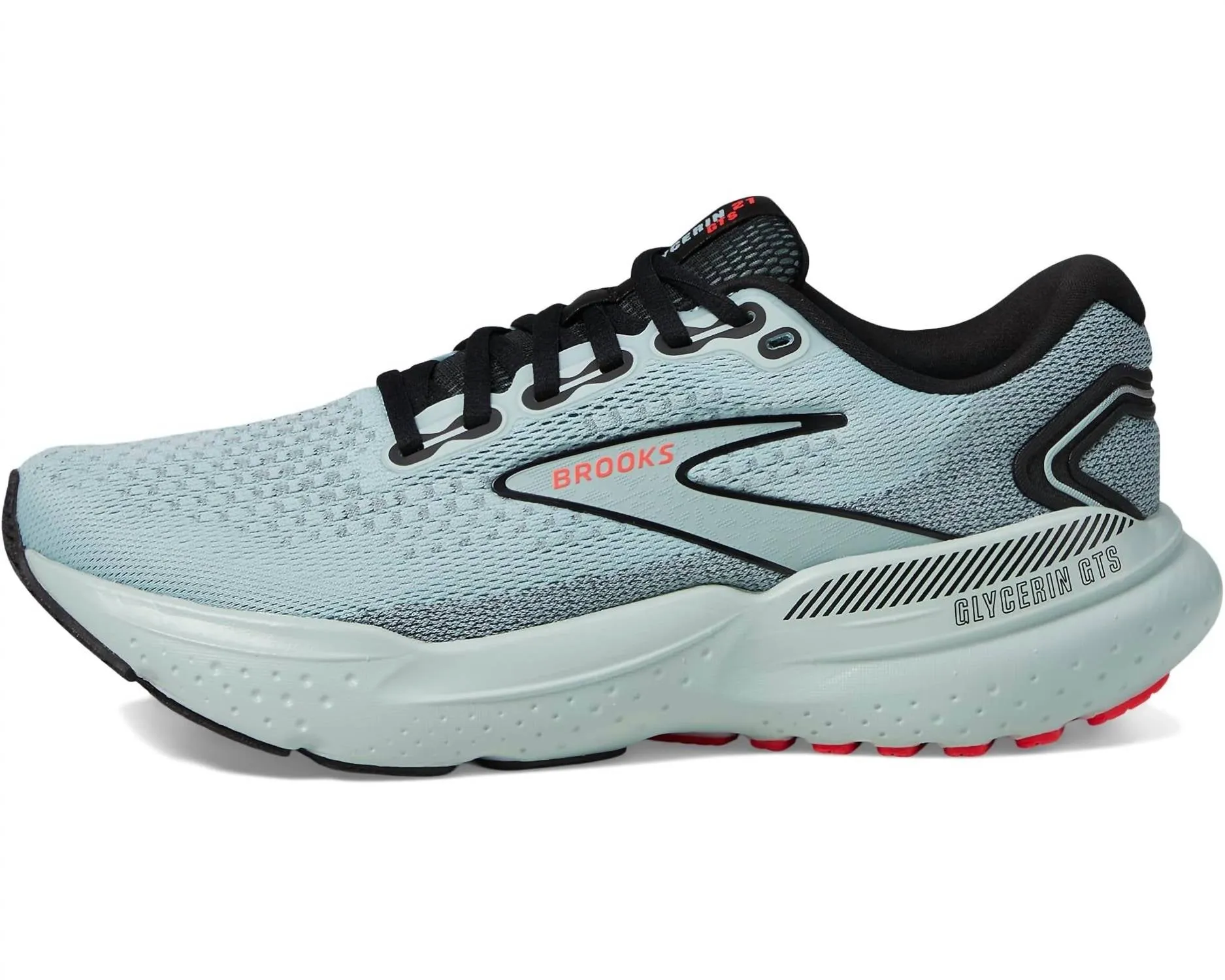 Women's Glycerin Gts 21 Running Sneakers In Cloud/black/pink