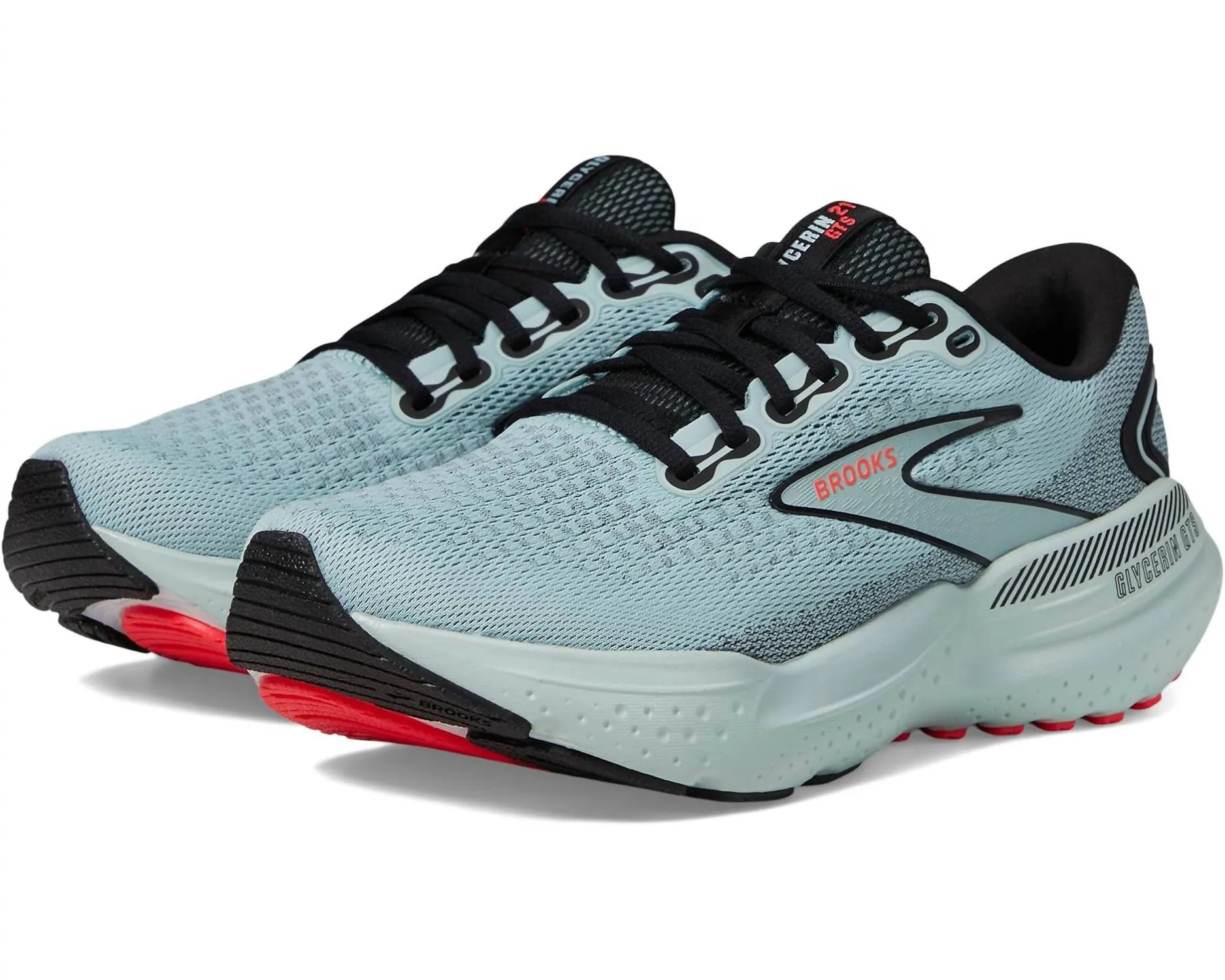 Women's Glycerin Gts 21 Running Sneakers In Cloud/black/pink