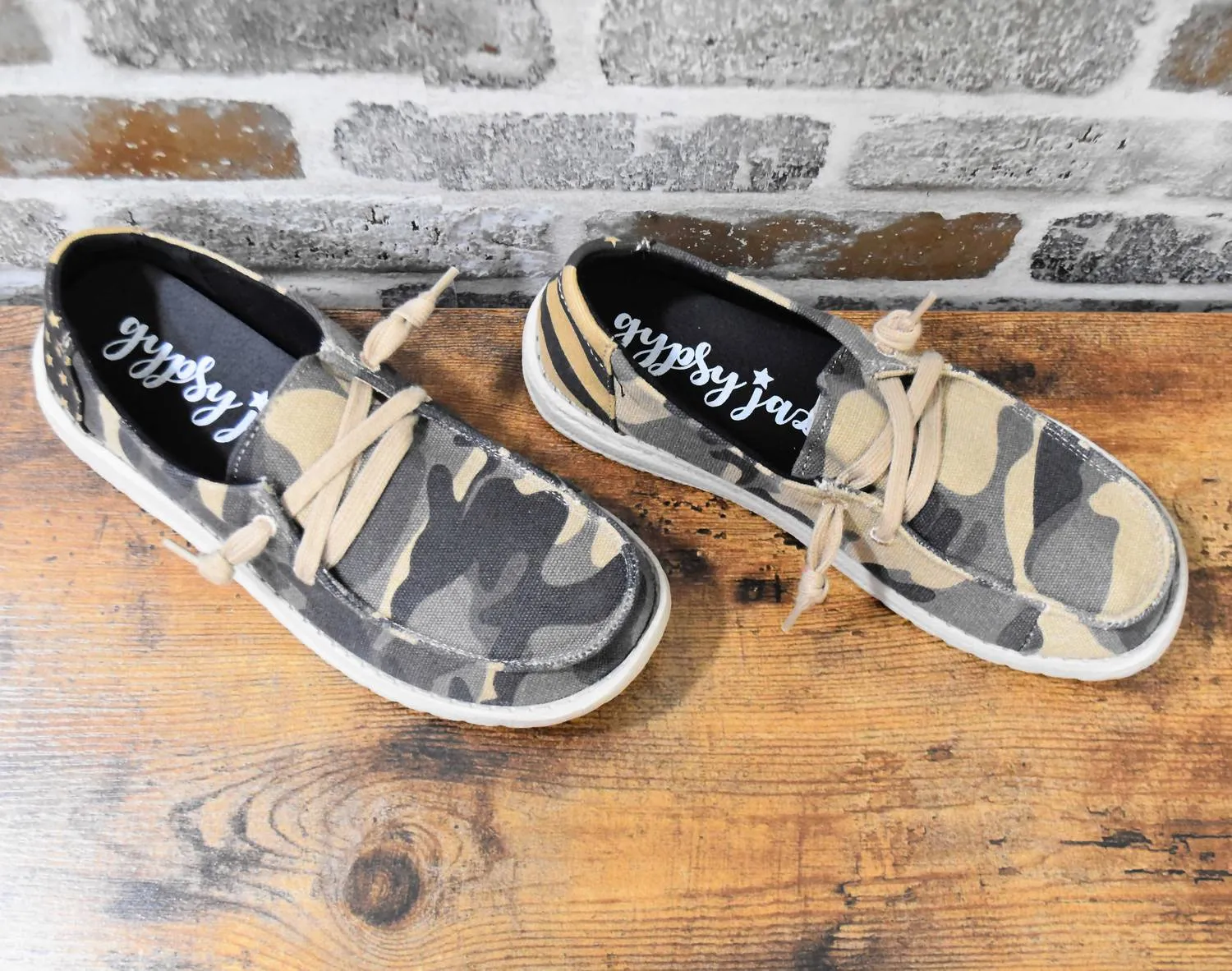 Women's Gypsy Jazz Fashion Sneakers In Camo Cadence