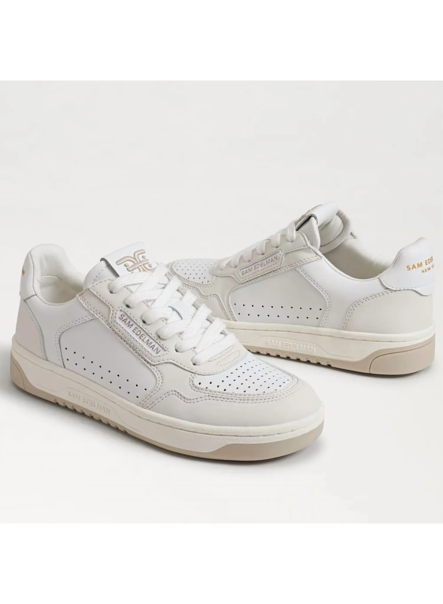 Women's Harper Leather Sneaker In White Sugar Leather