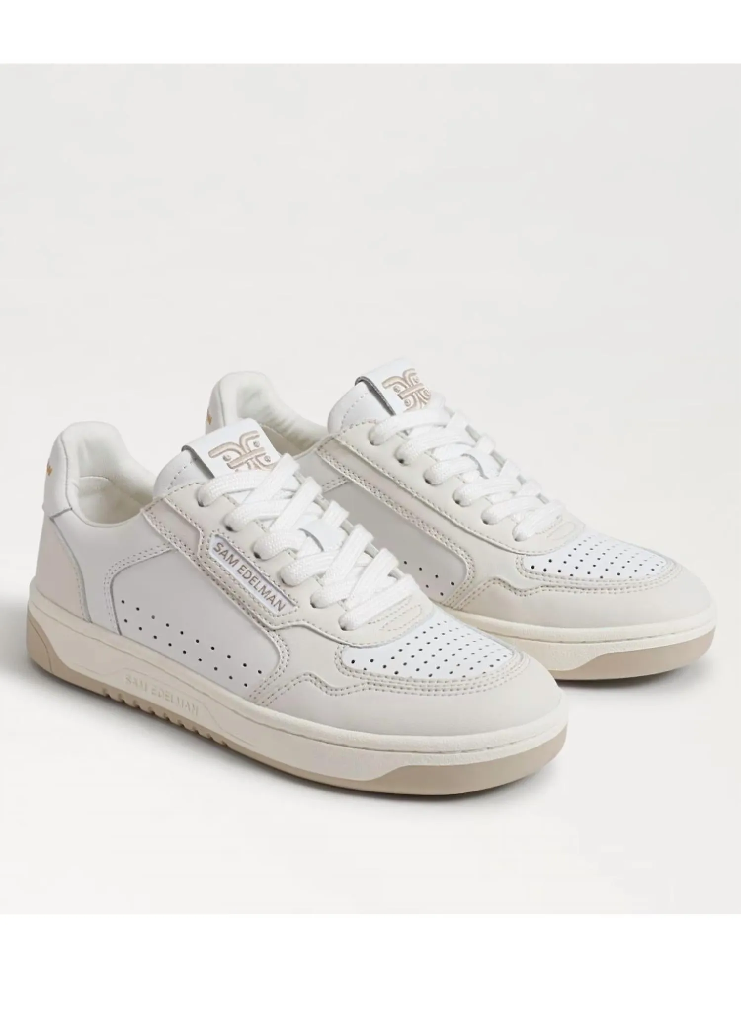 Women's Harper Leather Sneaker In White Sugar Leather