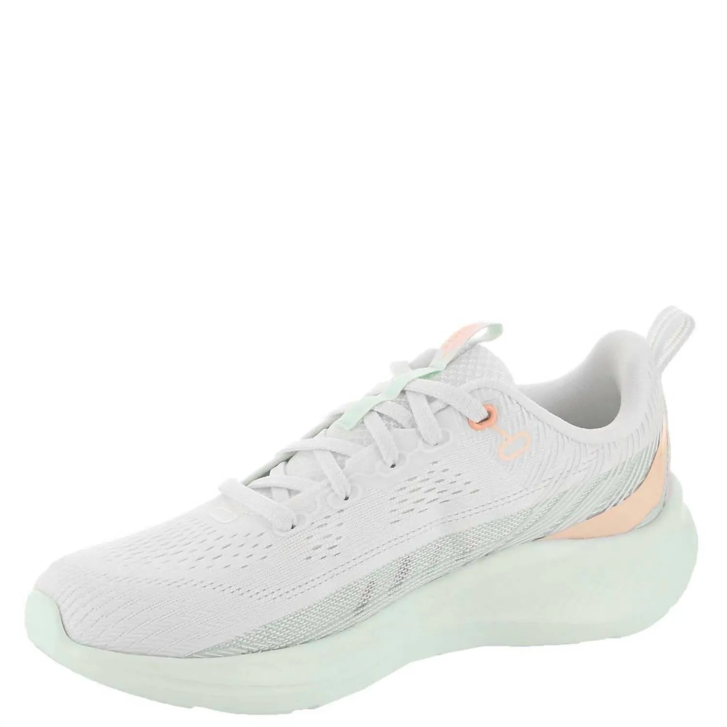 WomenS Helio Trainer Sneakers In White/foam Green