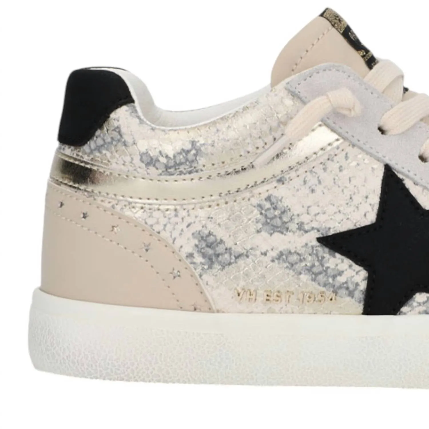 Women's High Top Sneaker In Snake Multi