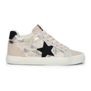 Women's High Top Sneaker In Snake Multi