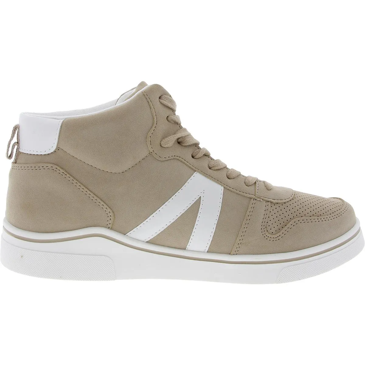 Womens Lace-Up Man Made Casual And Fashion Sneakers