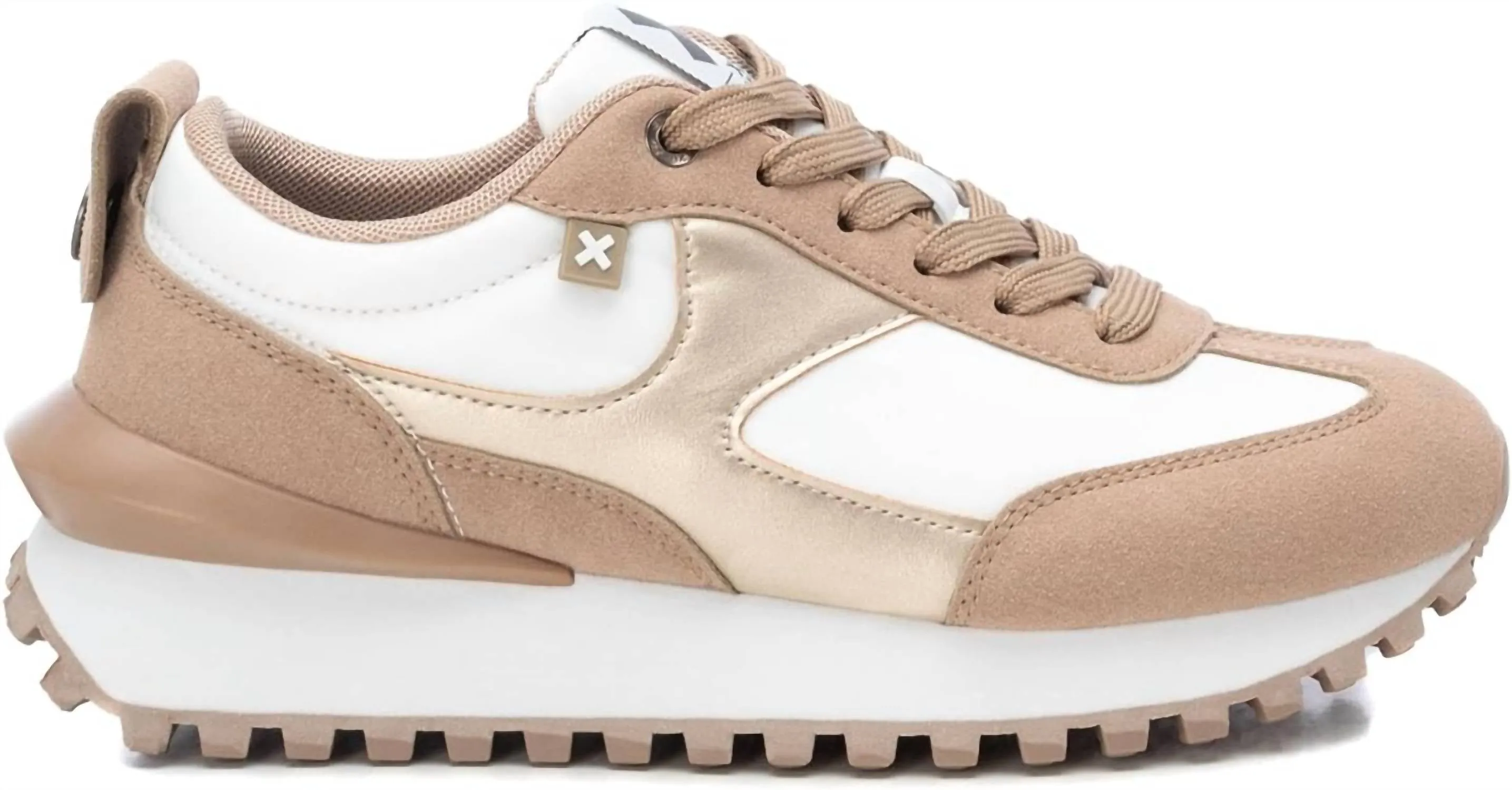 Women's Lace-Up Sneakers In White
