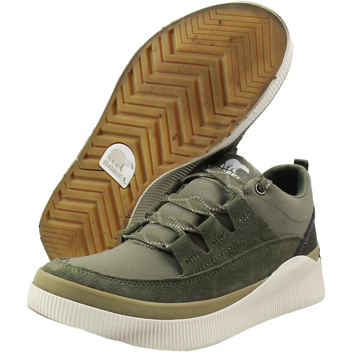 Womens Lace-Up Suede Casual And Fashion Sneakers