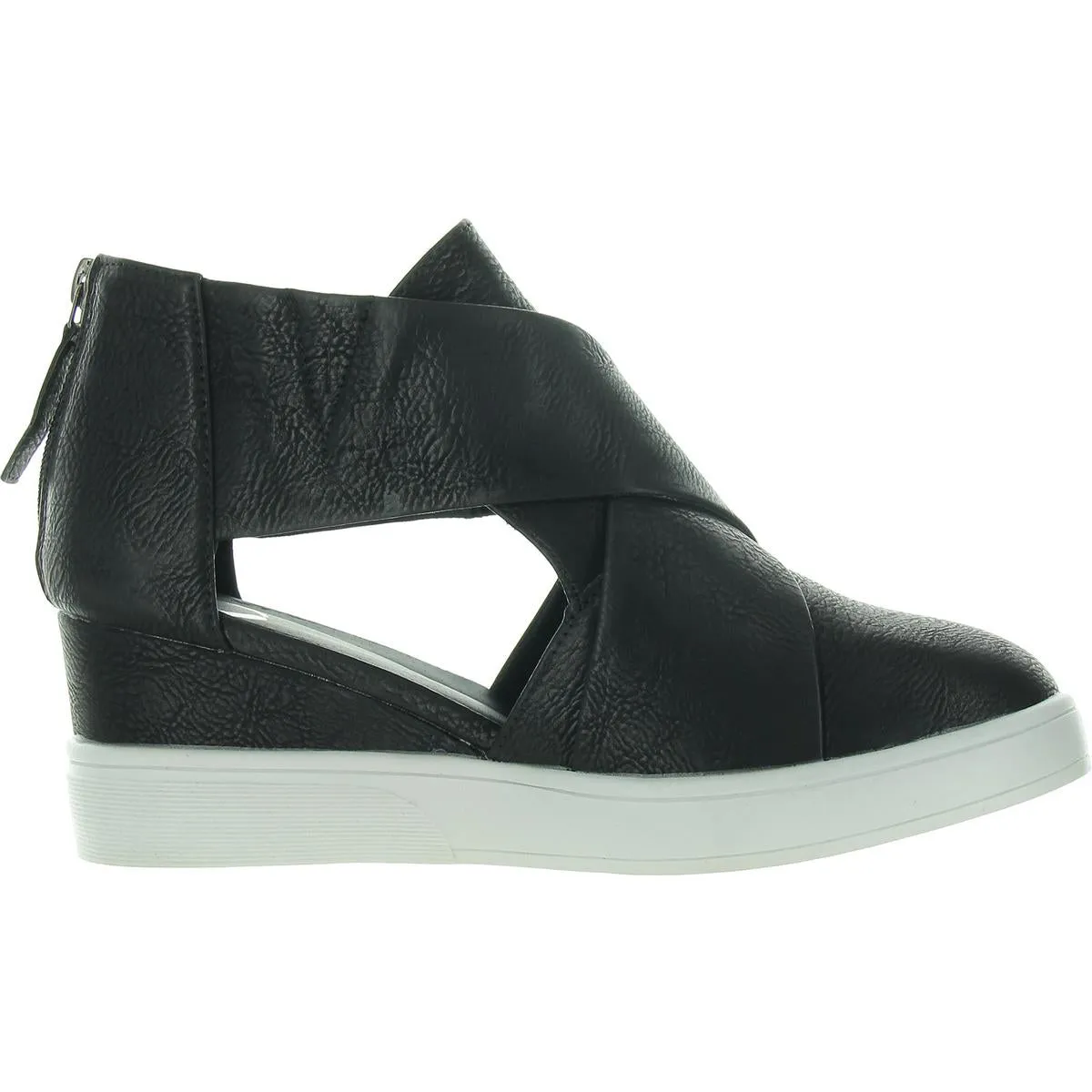 Womens Laceless Faux Leather Casual And Fashion Sneakers