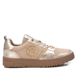Women's Leather Trainers Sneakers In Beige