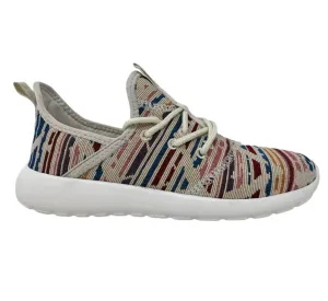 Women's Lupe Aztec Athletic Shoes In Cream/blue