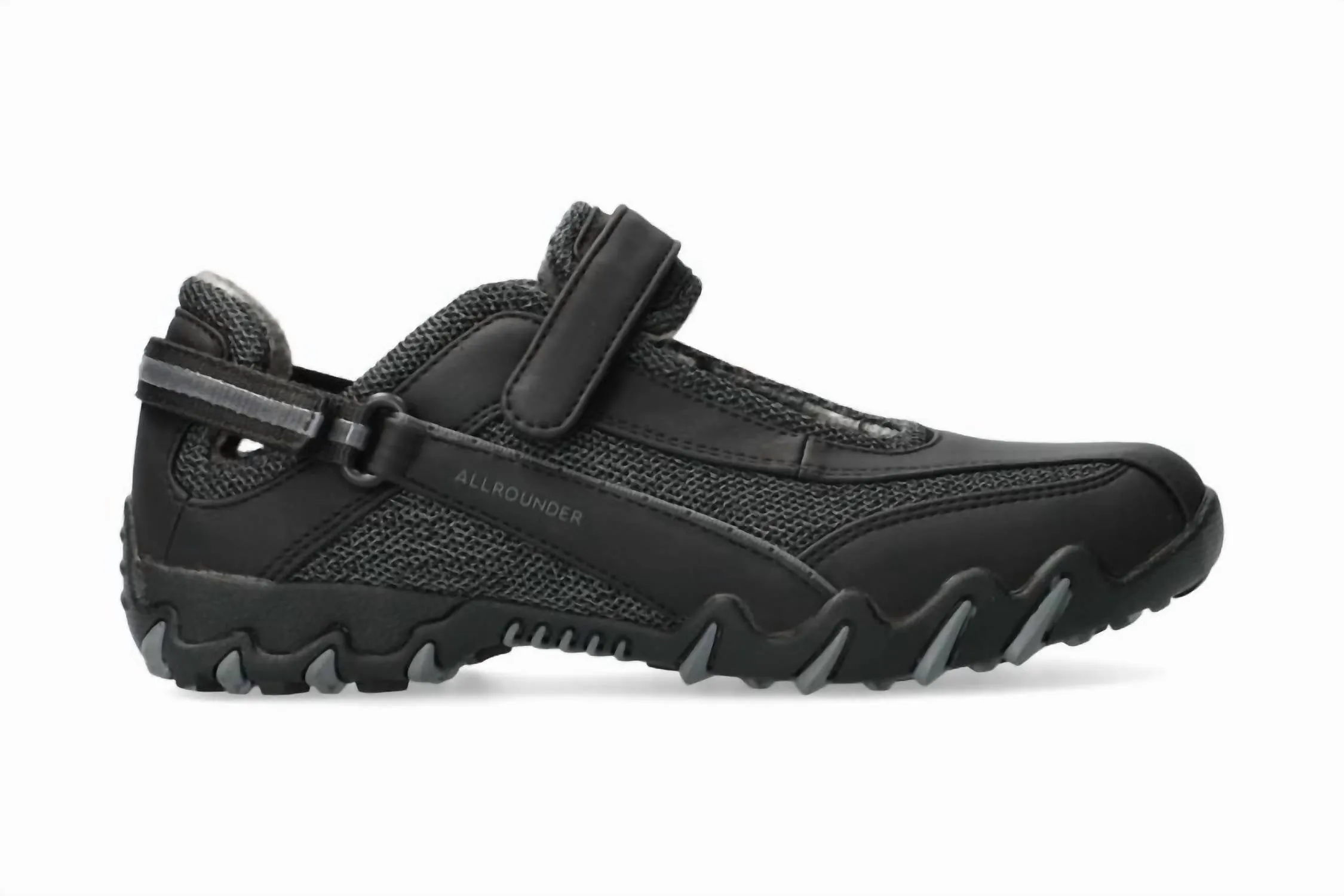 Women's Niro Rugged Mary Jane Shoes In Black Textile