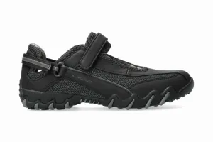 Women's Niro Rugged Mary Jane Shoes In Black Textile