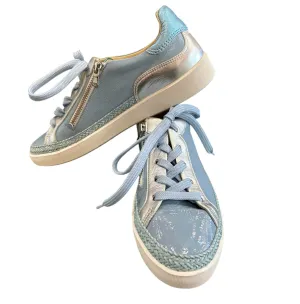 Women's Page Sneakers In Azure/silver