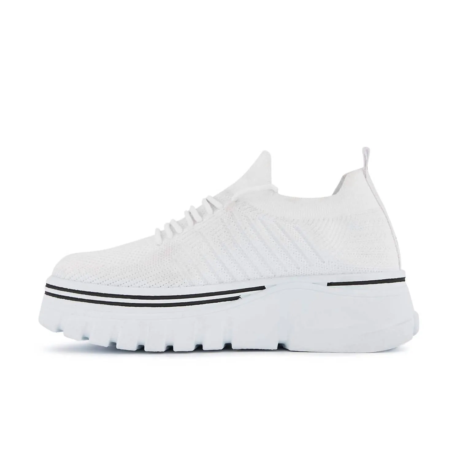Women's Platform Sneakers In White